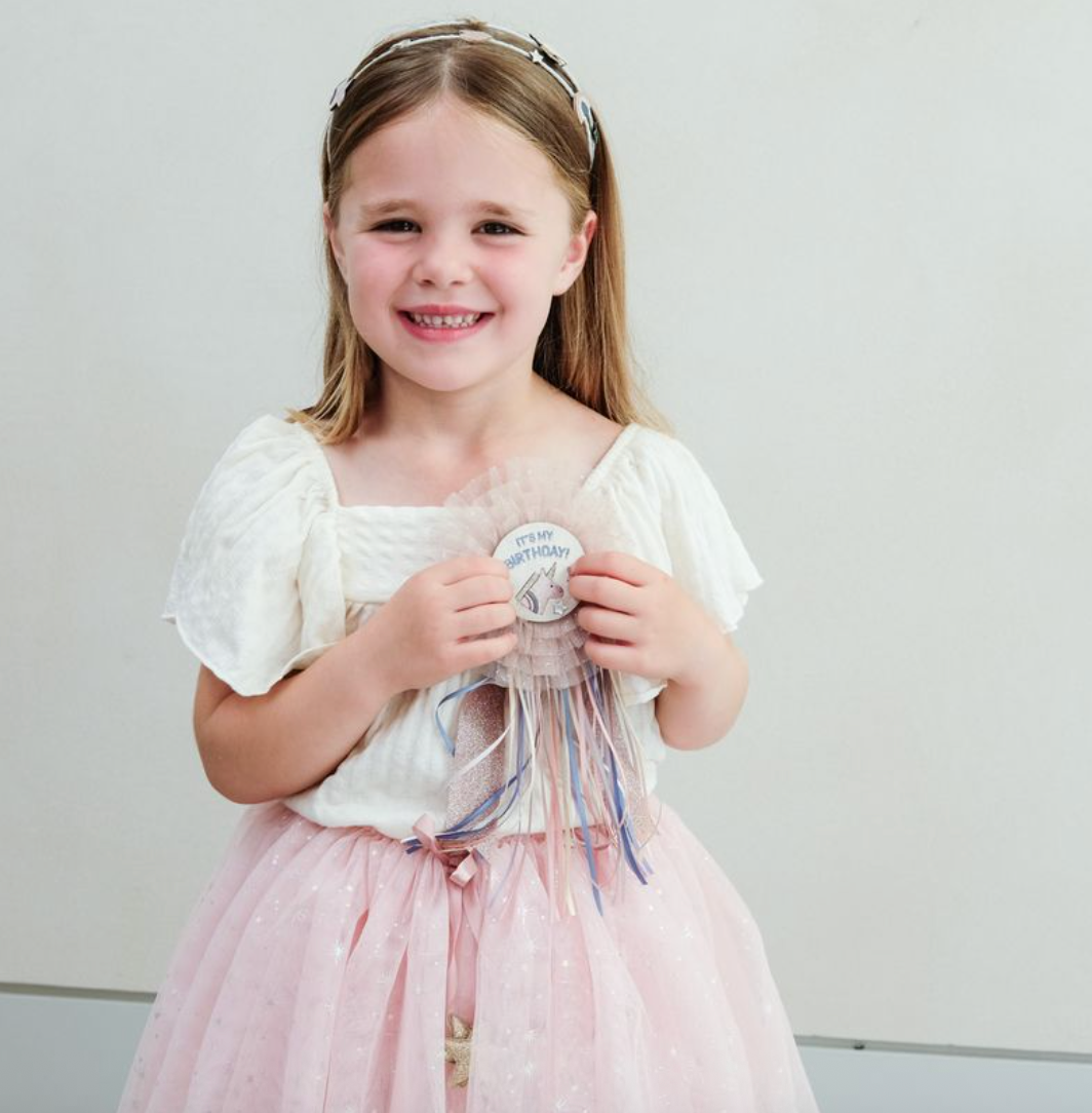 Mimi & Lula Unicorn Birthday Badge