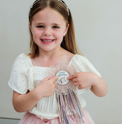 Mimi & Lula Unicorn Birthday Badge