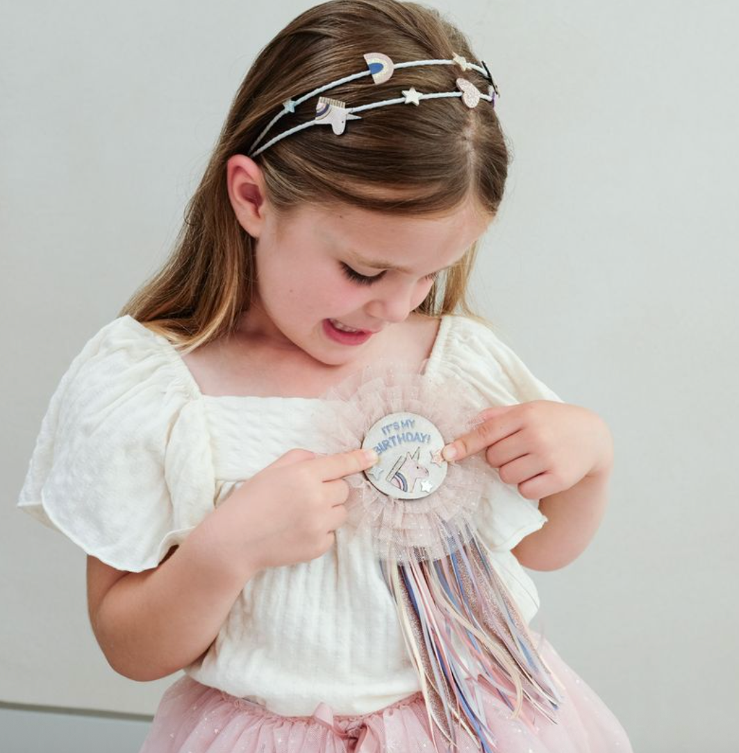 Mimi & Lula Unicorn Birthday Badge