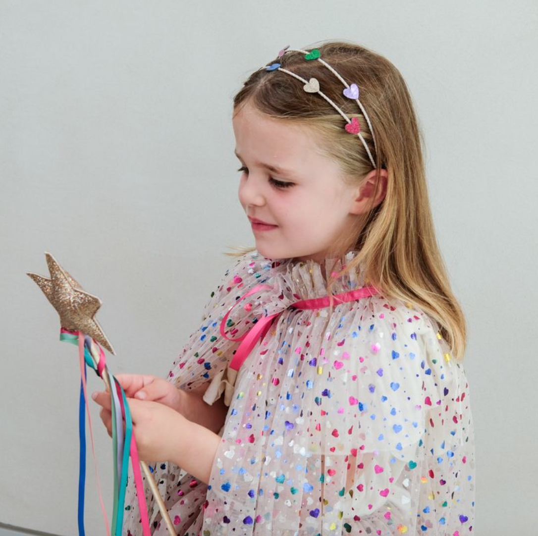 Mimi & Lula Rainbow Hearts Cape