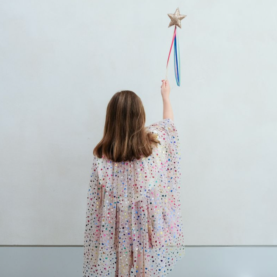 Mimi & Lula Rainbow Hearts Cape