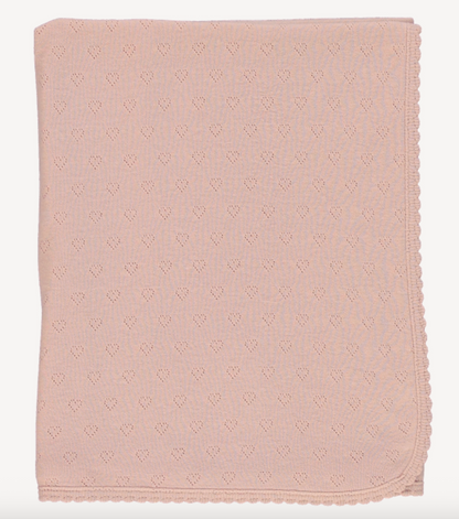 Bebe Organic Heart Blanket