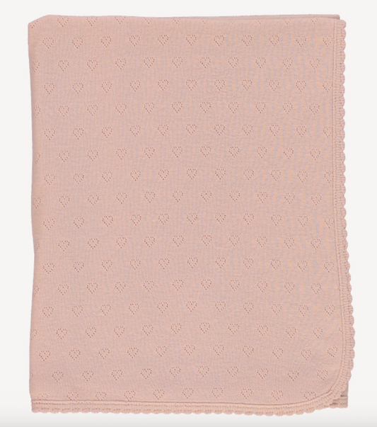 Bebe Organic Heart Blanket