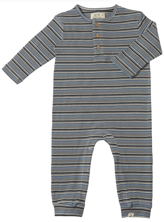 Me & Henry Mason Ribbed Henley Romper