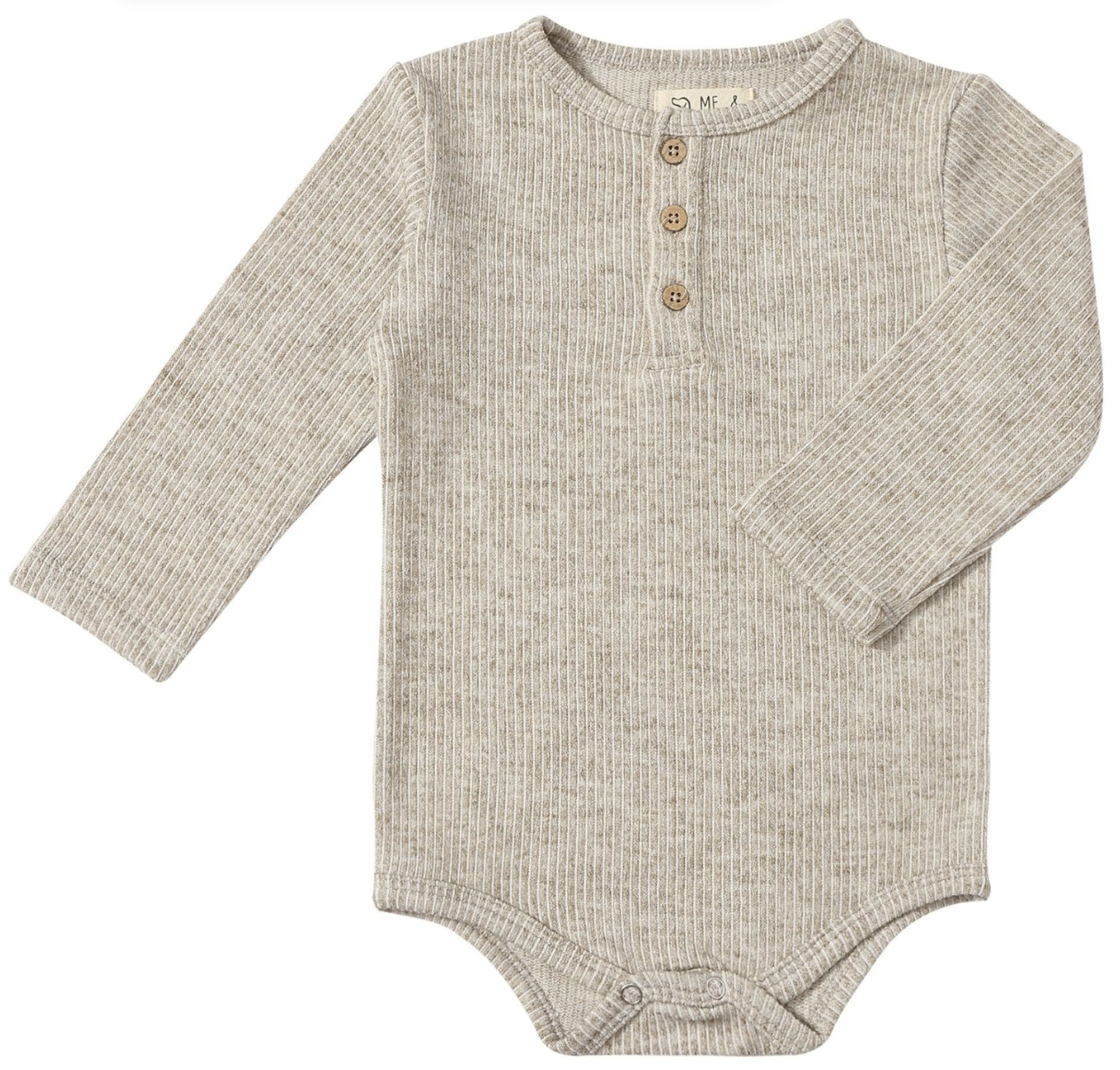 Me & Henry Aynor Henley Onesie