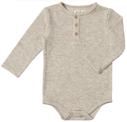 Me & Henry Aynor Henley Onesie