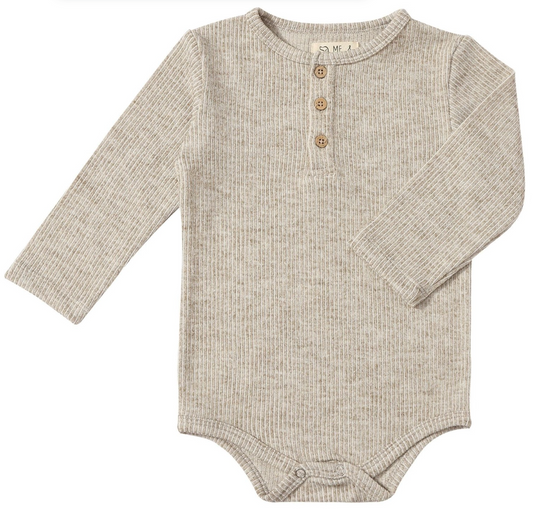 Me & Henry Aynor Henley Onesie