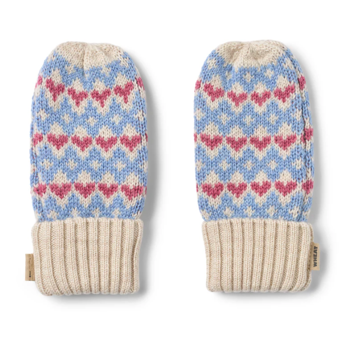 Wheat Jacquard Mittens Haansi
