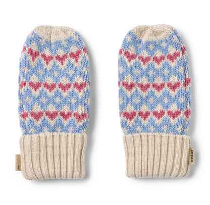 Wheat Jacquard Mittens Haansi