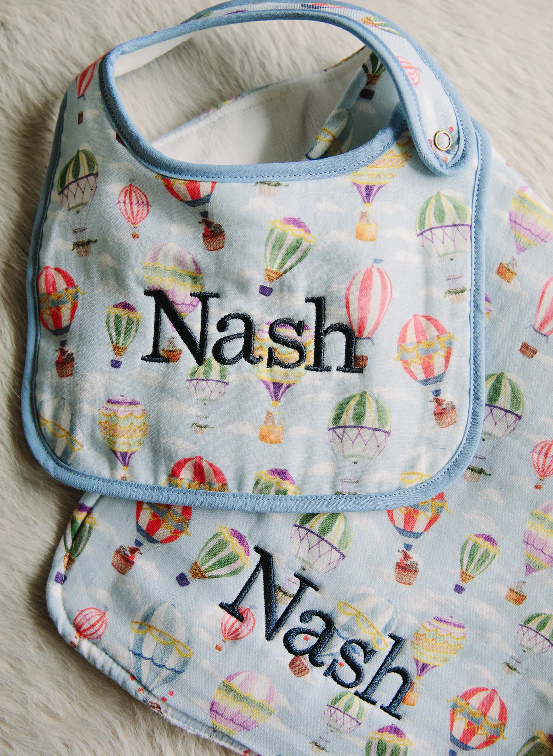 Timo & Violet Baby Classic Bib - Up Up & Away Multi