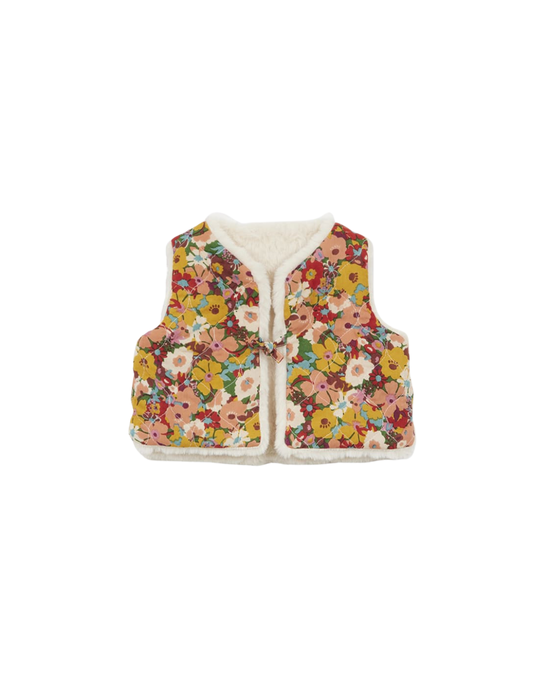 Arsene & Les Pipelettes Reversible Baby Floral Vest