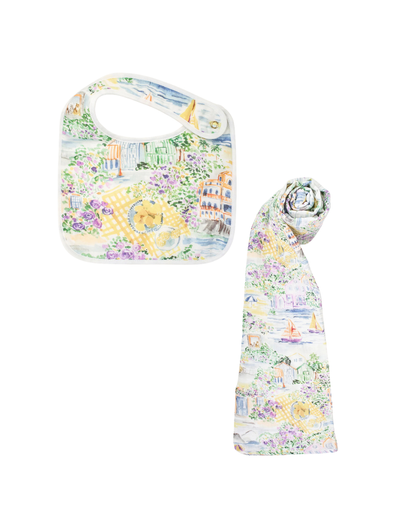 Timo & Violet Shawl & Bib Set