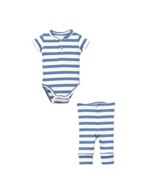 Play Up Striped Rib Set
