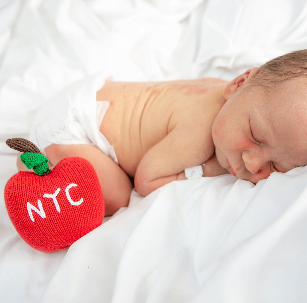 Estella - Organic Baby Toy - Big Apple Rattle (Machine Washable)