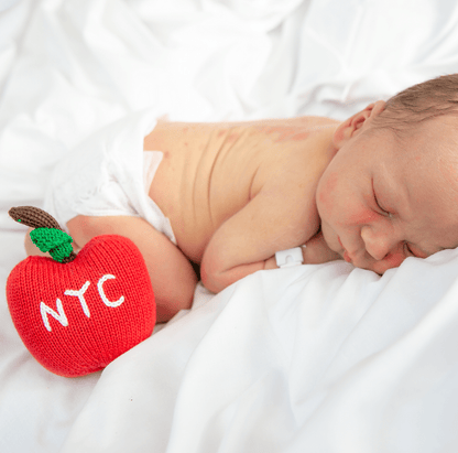Estella - Organic Baby Toy - Big Apple Rattle (Machine Washable)