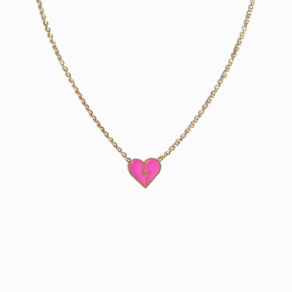 Titlee - COEUR BRISÉ broken heart necklace x Hundred Pieces