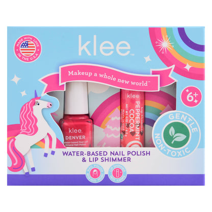 Klee Naturals - NEW! Angels' Dance - Water-Based Nail Polish Lip Shimmer Set