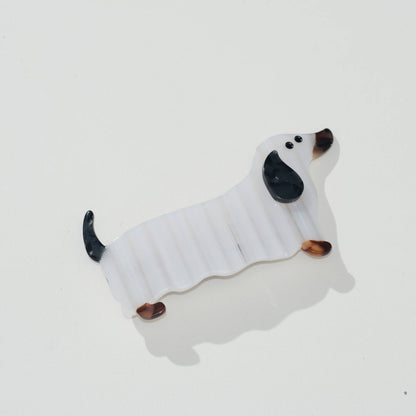 Adorro - Dachshund Ghost French Hair Clip