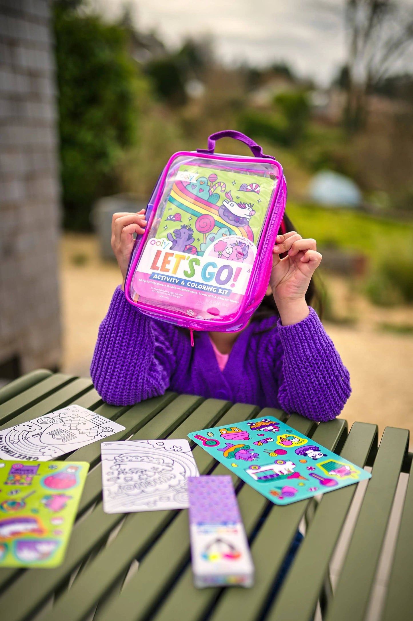 OOLY - Let's Go!: Activity & Coloring Kit - Unicorn Candy Town