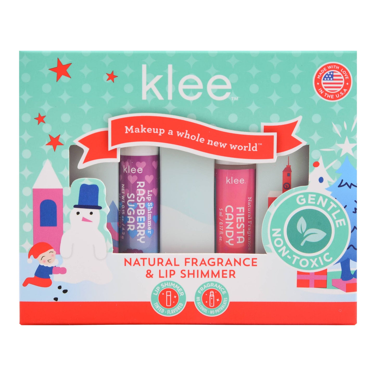 Klee Naturals - NEW! Holiday Cookies - Natural Fragrance Lip Shimmer Set