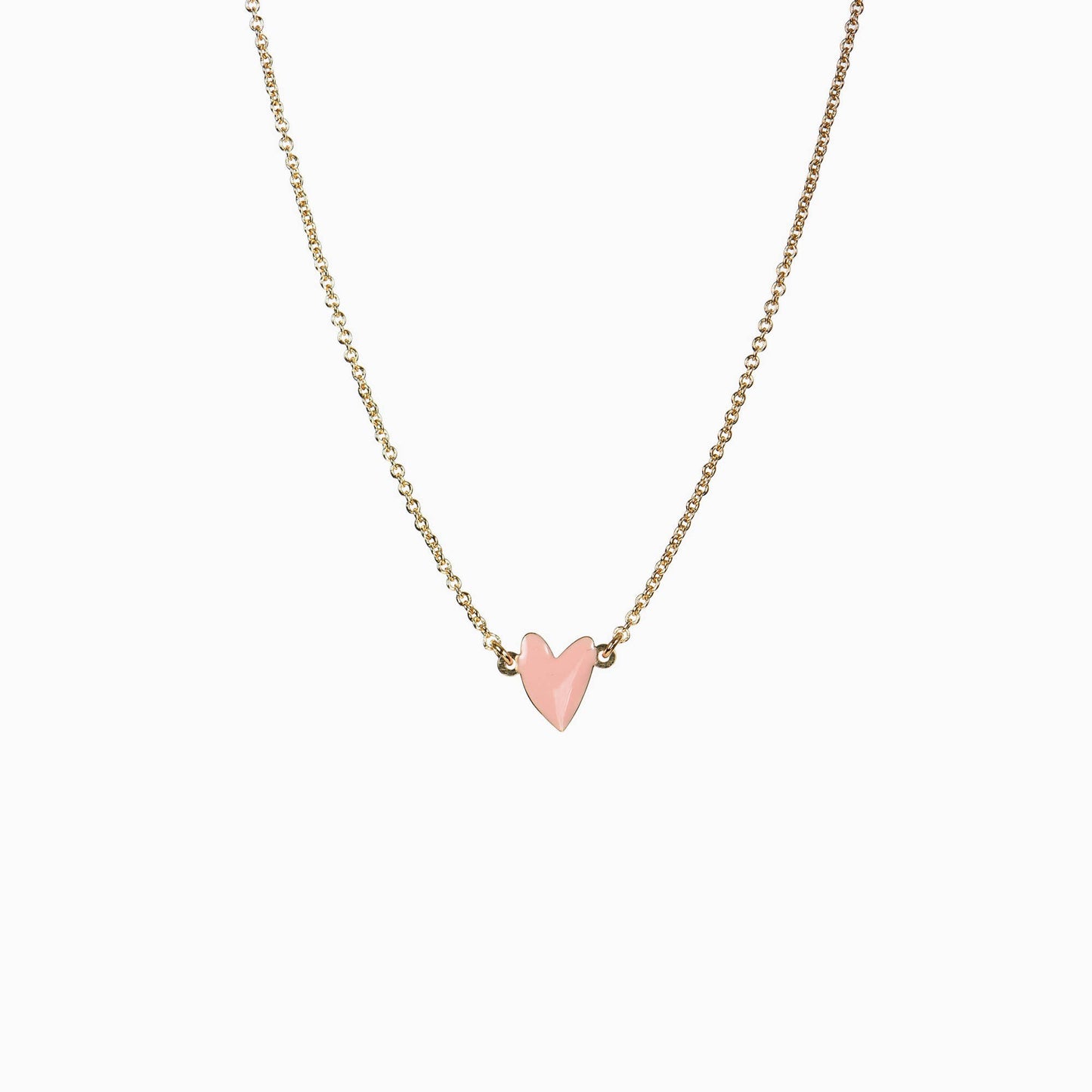Titlee - GRANT heart necklace (powder pink)