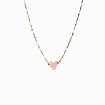 Titlee - GRANT heart necklace (powder pink)