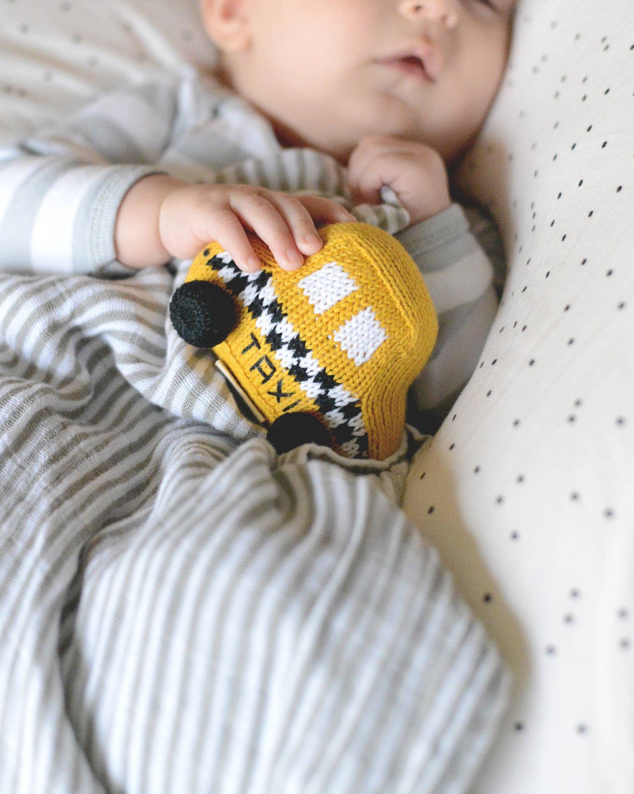 Estella - Organic Baby Taxi Rattle Toy (5.0 star rating)