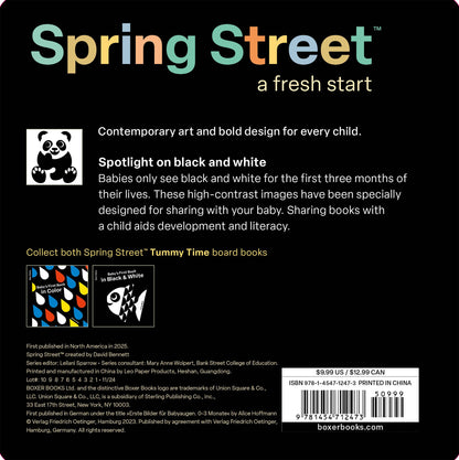Hachette Book Group - Spring Street Tummy Time: Baby's First Book in Black & White
