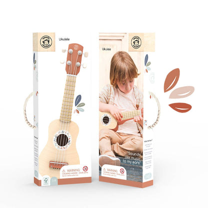 Speedy Monkey - Multicolor Wooden Toy Ukulele