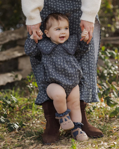 Rylee + Cru Fern Romper Heart Ditsy