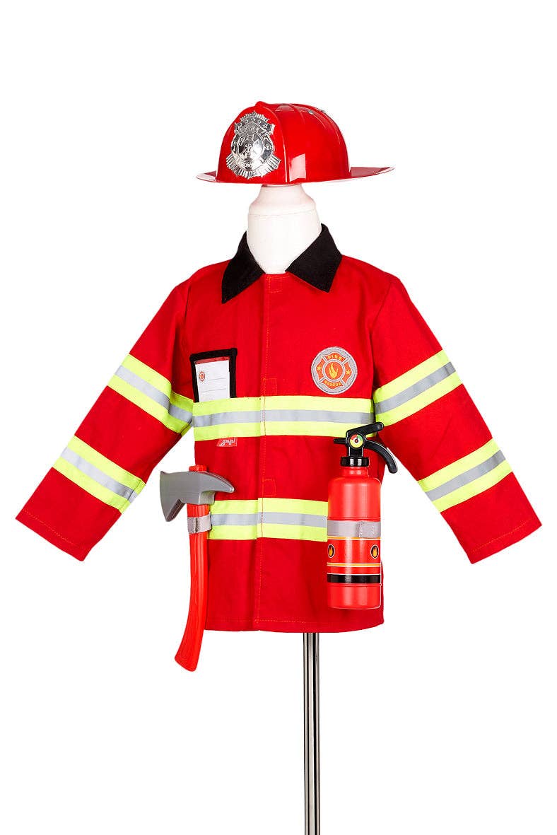 Speedy Monkey - Fireman Costume Set for Children - Role-Play - (sz 4-7 yrs)