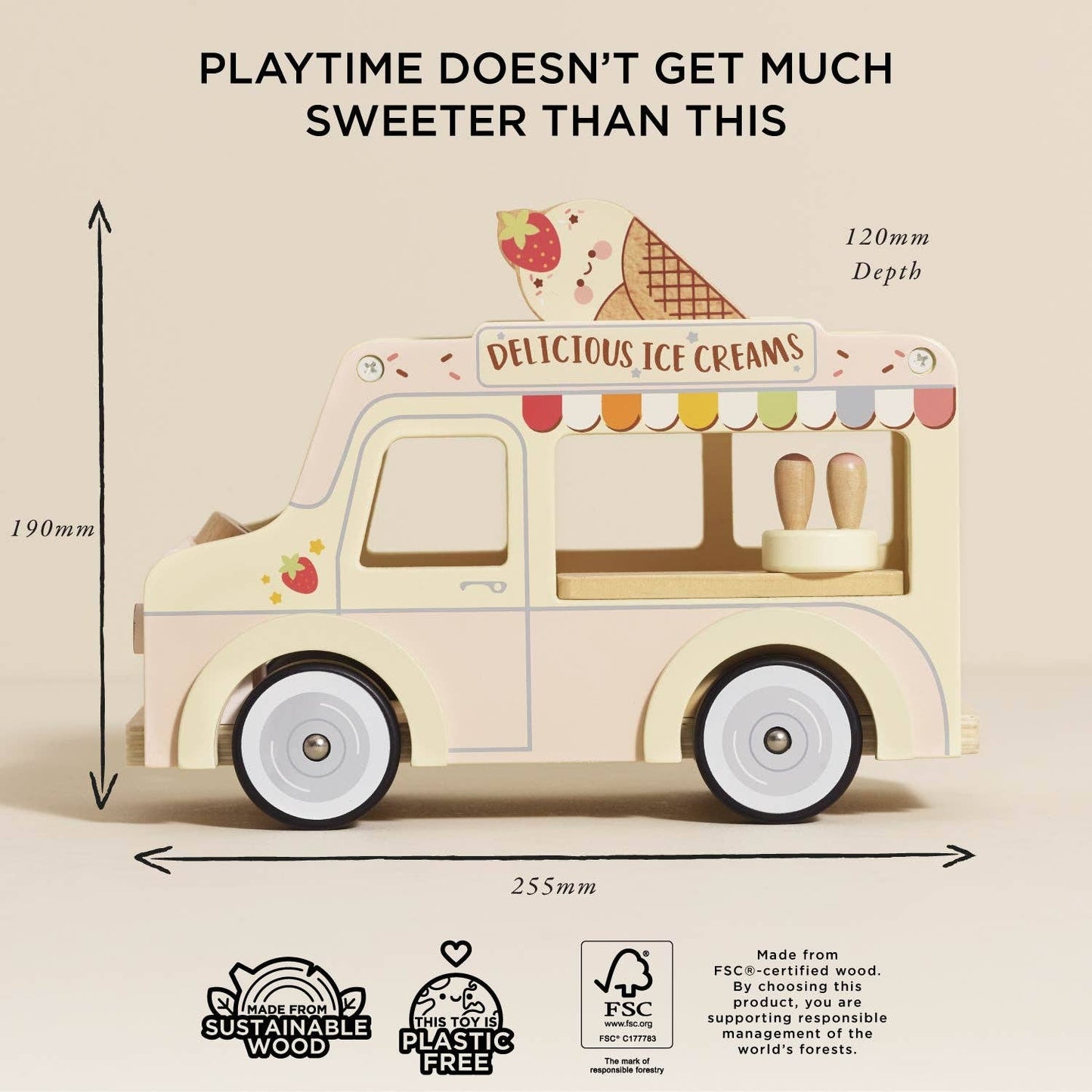Le Toy Van, Inc. - Wooden Ice Cream Van