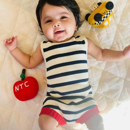 Estella - Organic Baby Toy - Big Apple Rattle (Machine Washable)