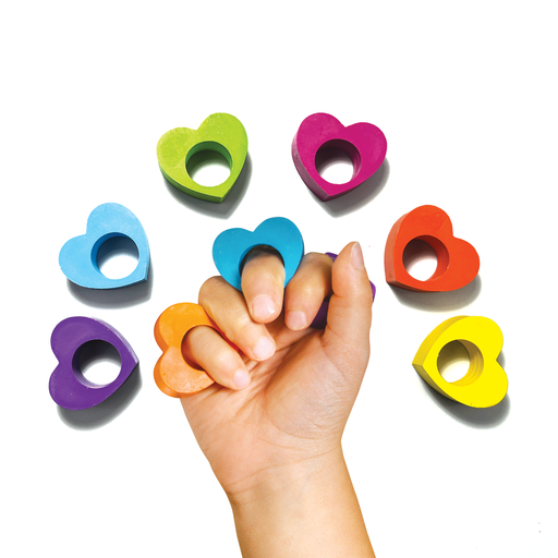 OOLY - Heart Ring Crayons (Set of 6)