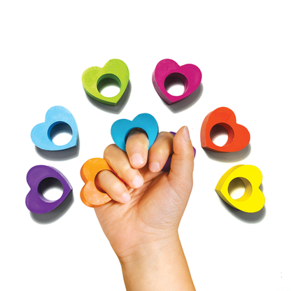 OOLY - Heart Ring Crayons (Set of 6)