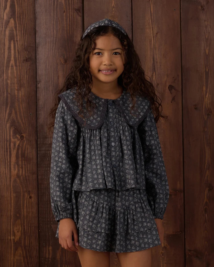 Rylee + Cru Fern Blouse Heart Ditsy