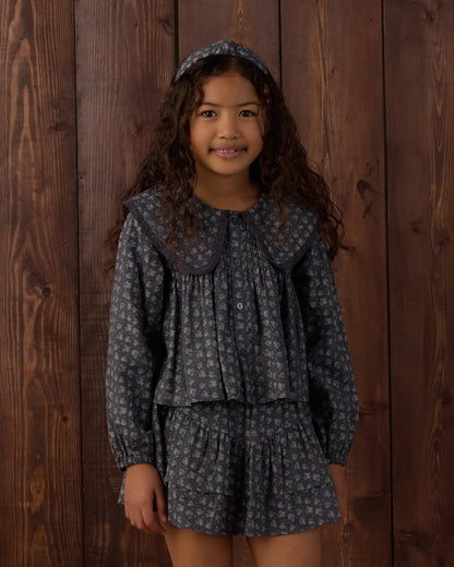 Rylee + Cru Fern Blouse Heart Ditsy