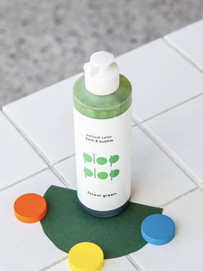 Living Refinery - Plop Plop Natural Color Bubble Bath - Forest Green (230g)