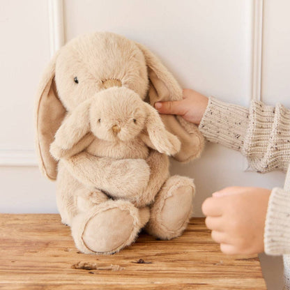 Snuggle Bunnies - Mama and Baby Bunny Plush Set - Frankie the Hugging Bunny