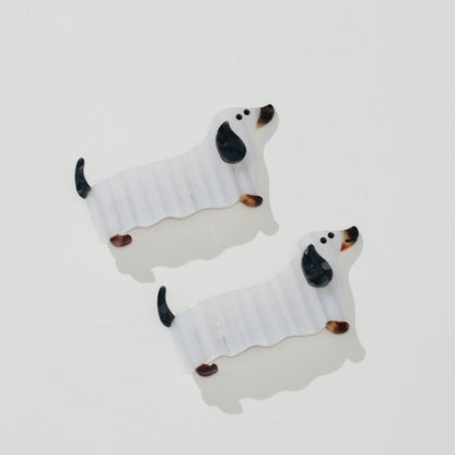 Adorro - Dachshund Ghost French Hair Clip