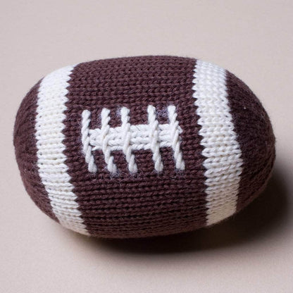 Estella - Organic Baby Toy - Football Rattle (Handmade)