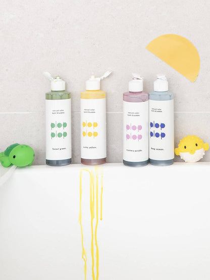 Living Refinery - Plop Plop Natural Color Bubble Bath - Forest Green (230g)