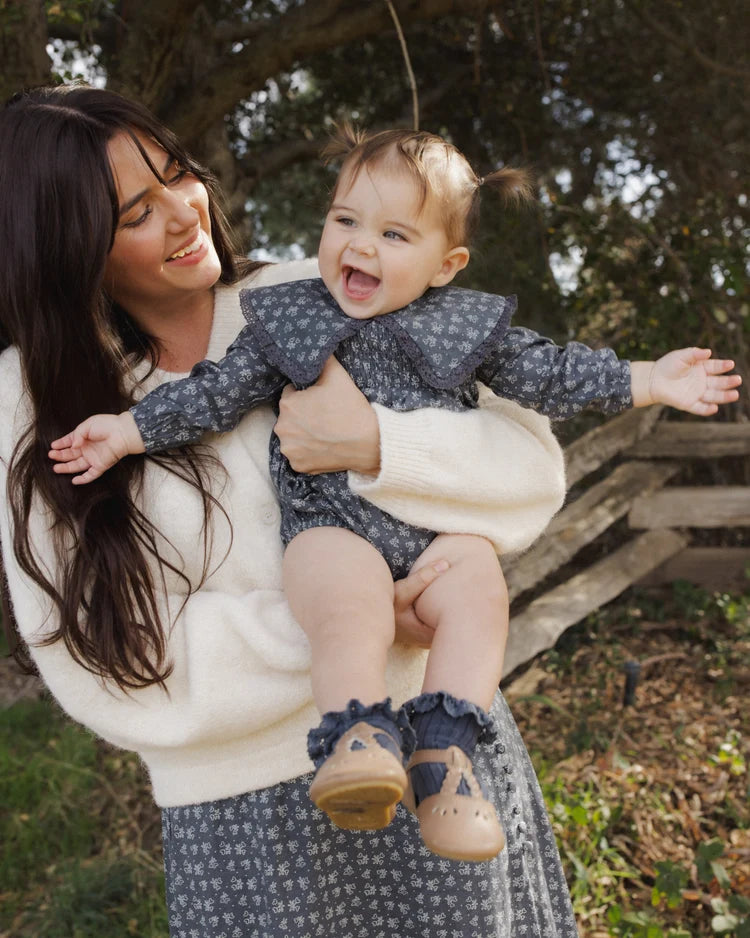 Rylee + Cru Fern Romper Heart Ditsy