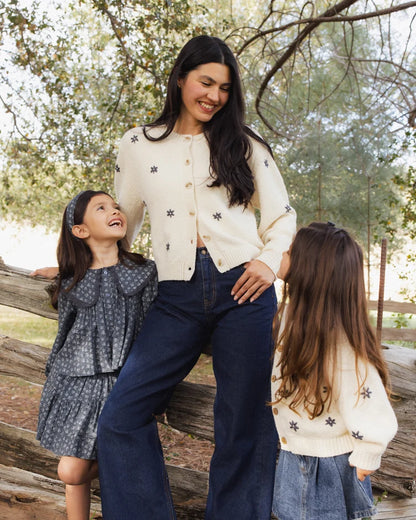 Rylee + Cru Fern Blouse Heart Ditsy
