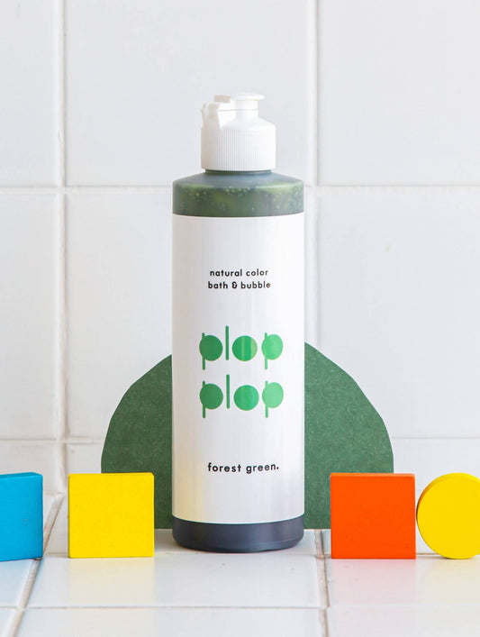 Living Refinery - Plop Plop Natural Color Bubble Bath - Forest Green (230g)