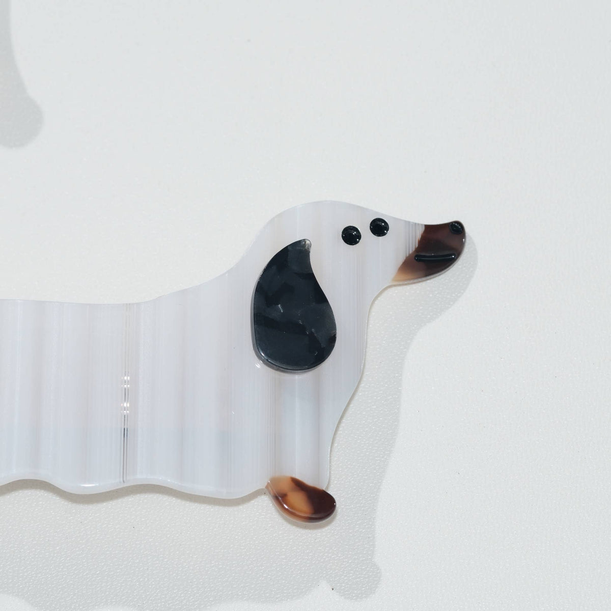 Adorro - Dachshund Ghost French Hair Clip