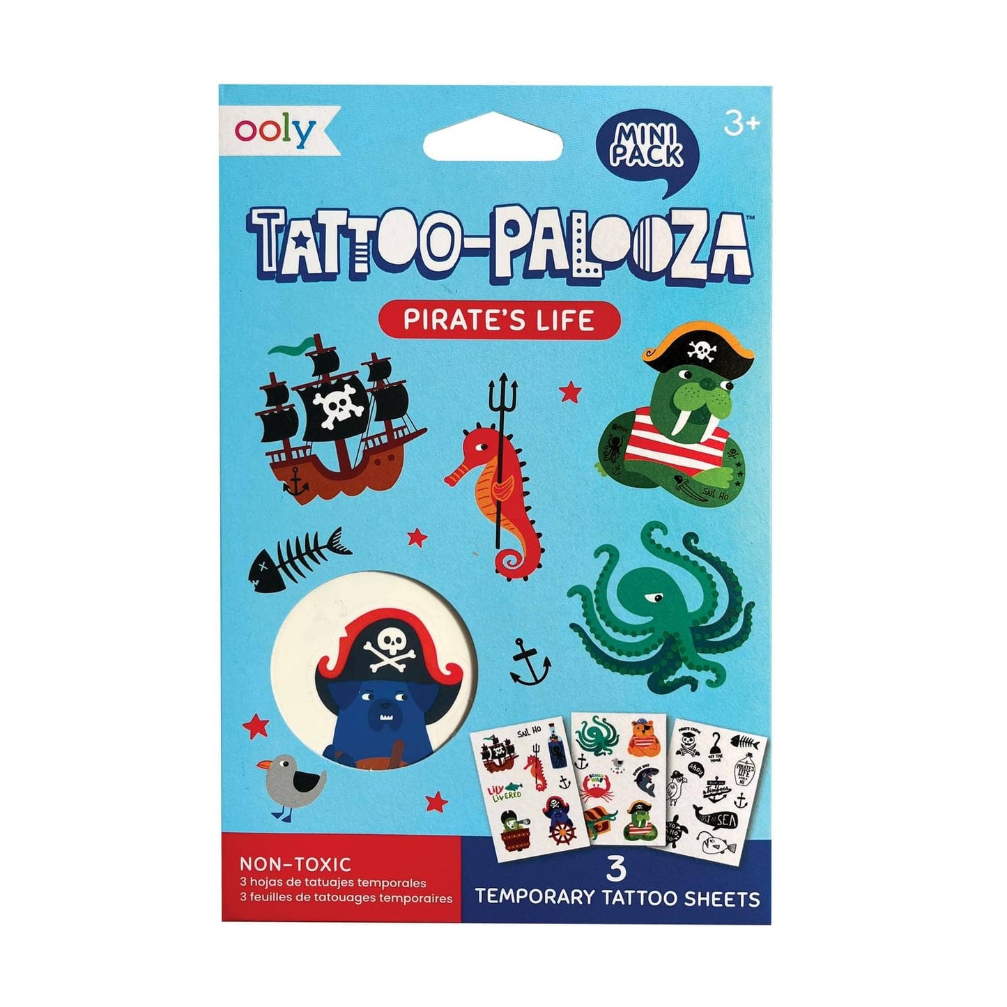 OOLY - Mini Temporary Tattoos - Pirate's Life