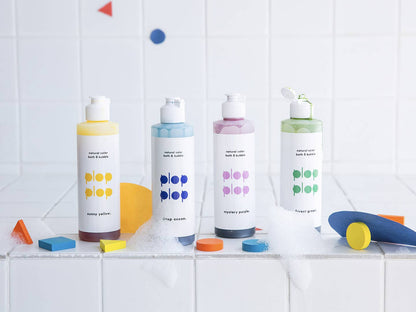 Living Refinery - Plop Plop Natural Color Bubble Bath - Sunny Yellow (230g)