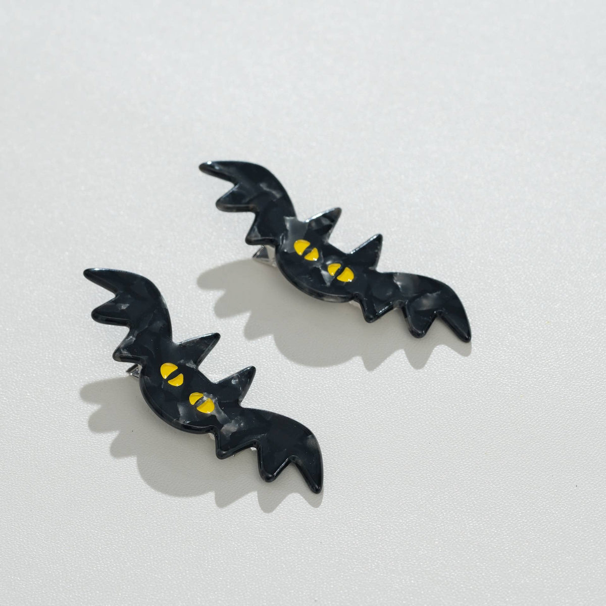 Adorro - Mini Bat Barrette Hair Clip (Set of 2)