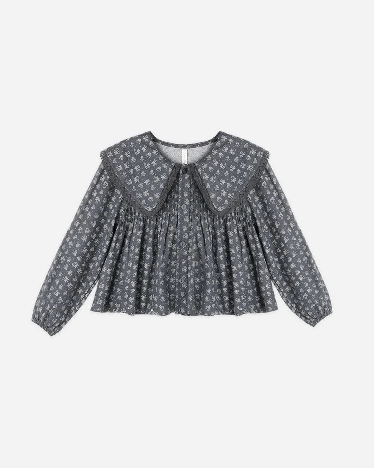 Rylee + Cru Fern Blouse Heart Ditsy